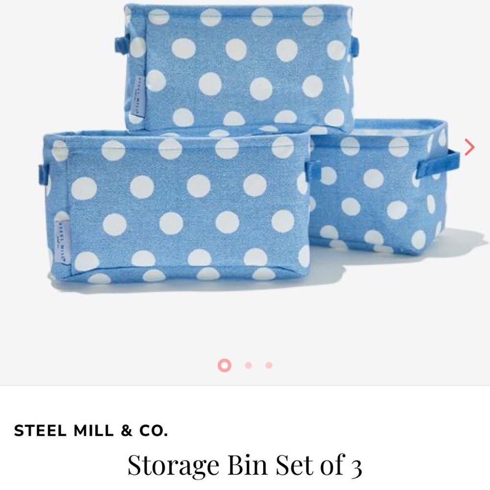 Brand new Steel Mill and Co storage bin set